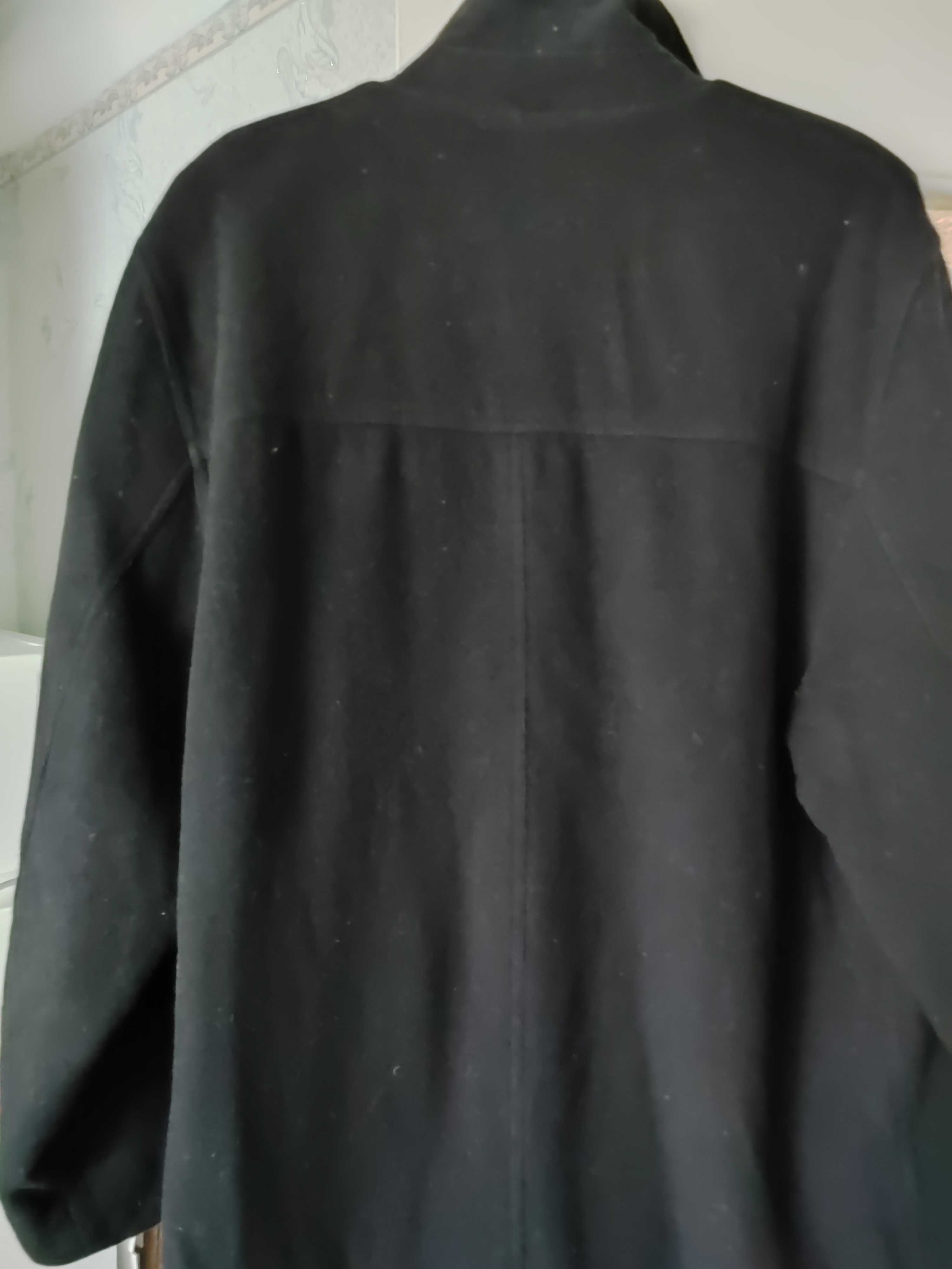 Чоловіче чорне пальто розм.54 _56 плотний драп