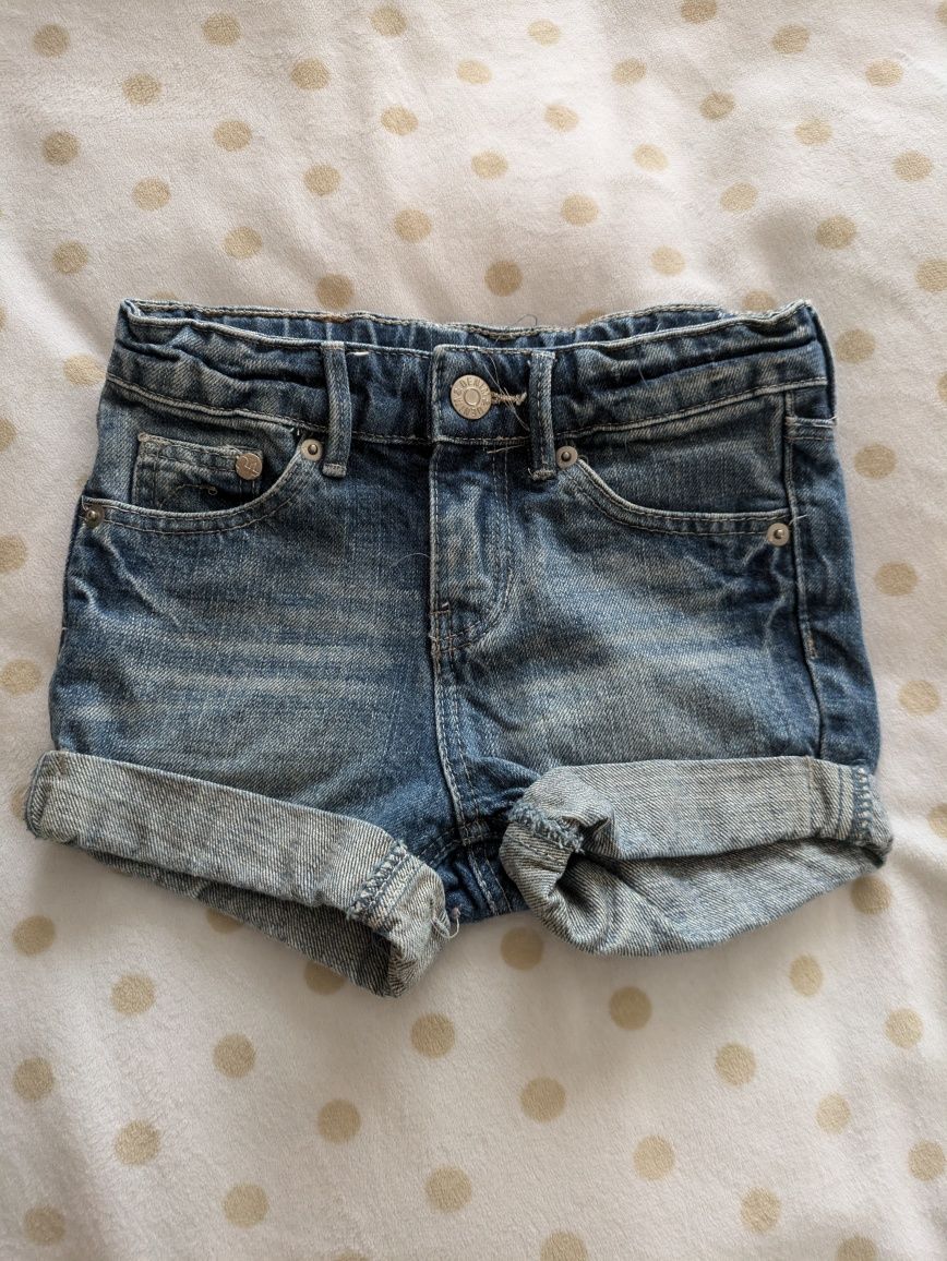 Rozmiar 92cm. Zestaw jeansów krótkie + długie. H&M.
