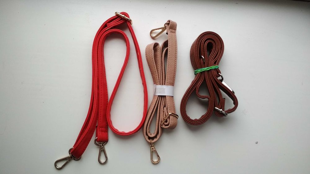 Ремешки Ремінці для сумок женские ( черный синий коричневый ) 3шт