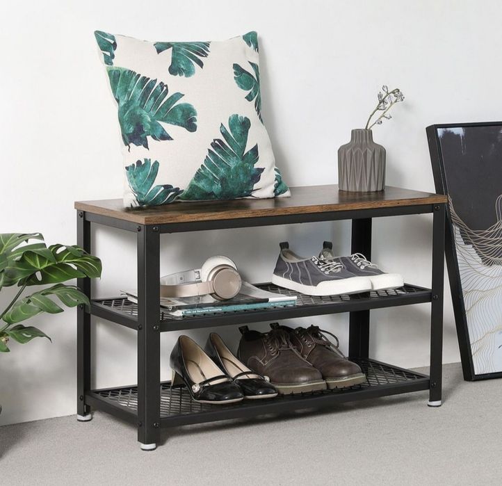 Nowy praktyczny organizer do przedpokoju na buty siedzisko loft styl