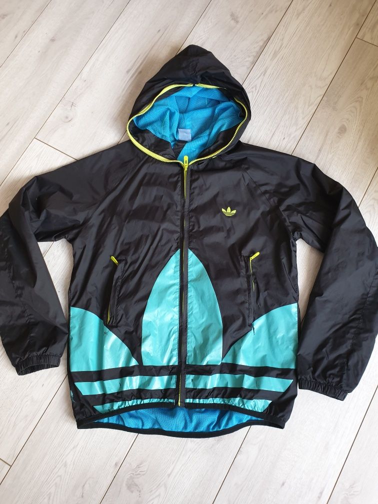 Kurtka wiatrówka Adidas z kapturem M/L