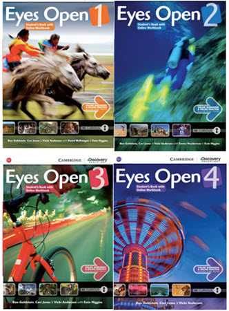 Комплект Eyes open 1, 2, 3, 4 Student's + Workbook