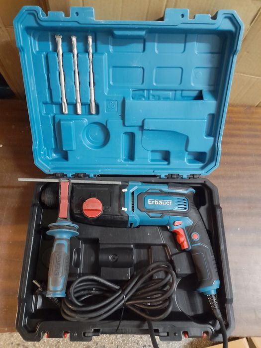 Erbauer Młotowiertarka SDS+ Plus 750W 3J + wiertła ,  walizka