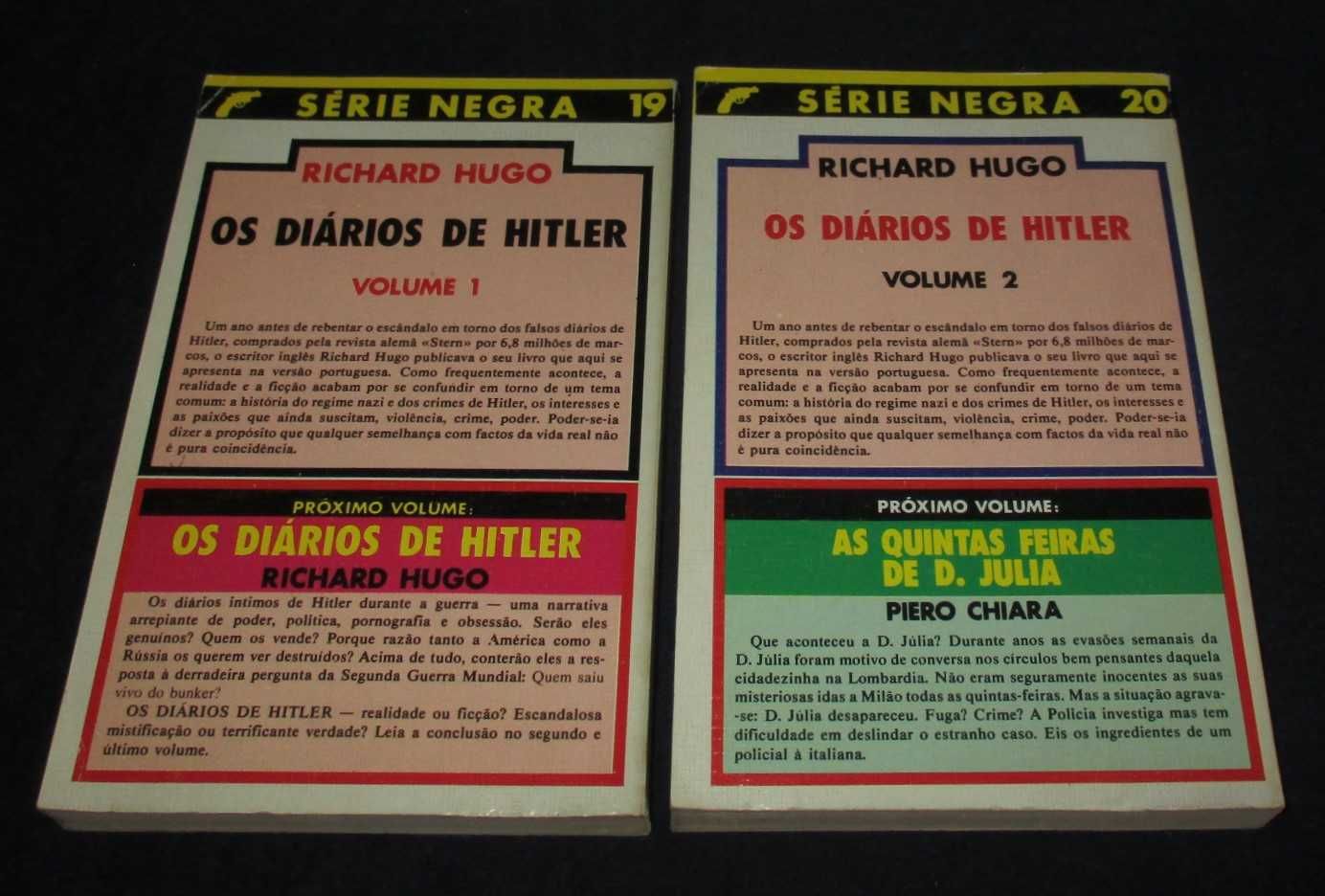 Livro Os Diários de Hitler Richard Hugo 2 Volumes Completo