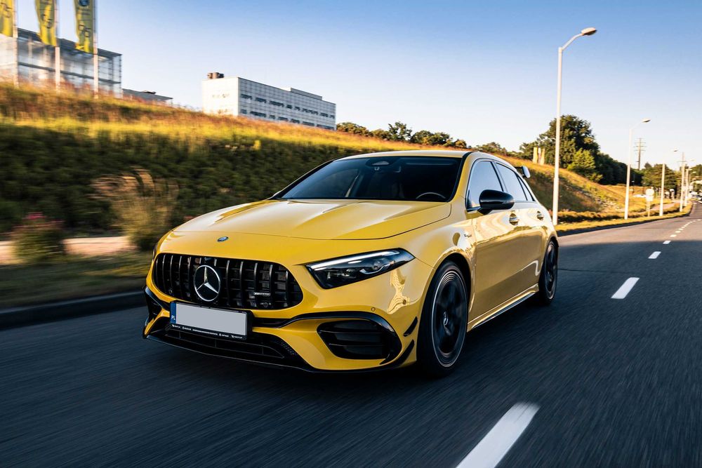 Wynajem MERCEDES A45S AMG 2024, GIULIA QV, BMW M3 LCI, M5, Audi RS3 8Y