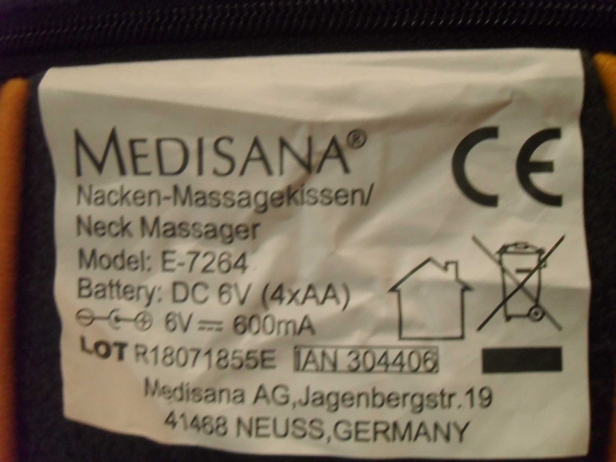 Электромассажёр для шеи MEDISANA ( Германия )