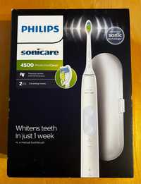 Szczoteczka soniczna Philips Sonicare 4500 biała nowa z fv + etui
