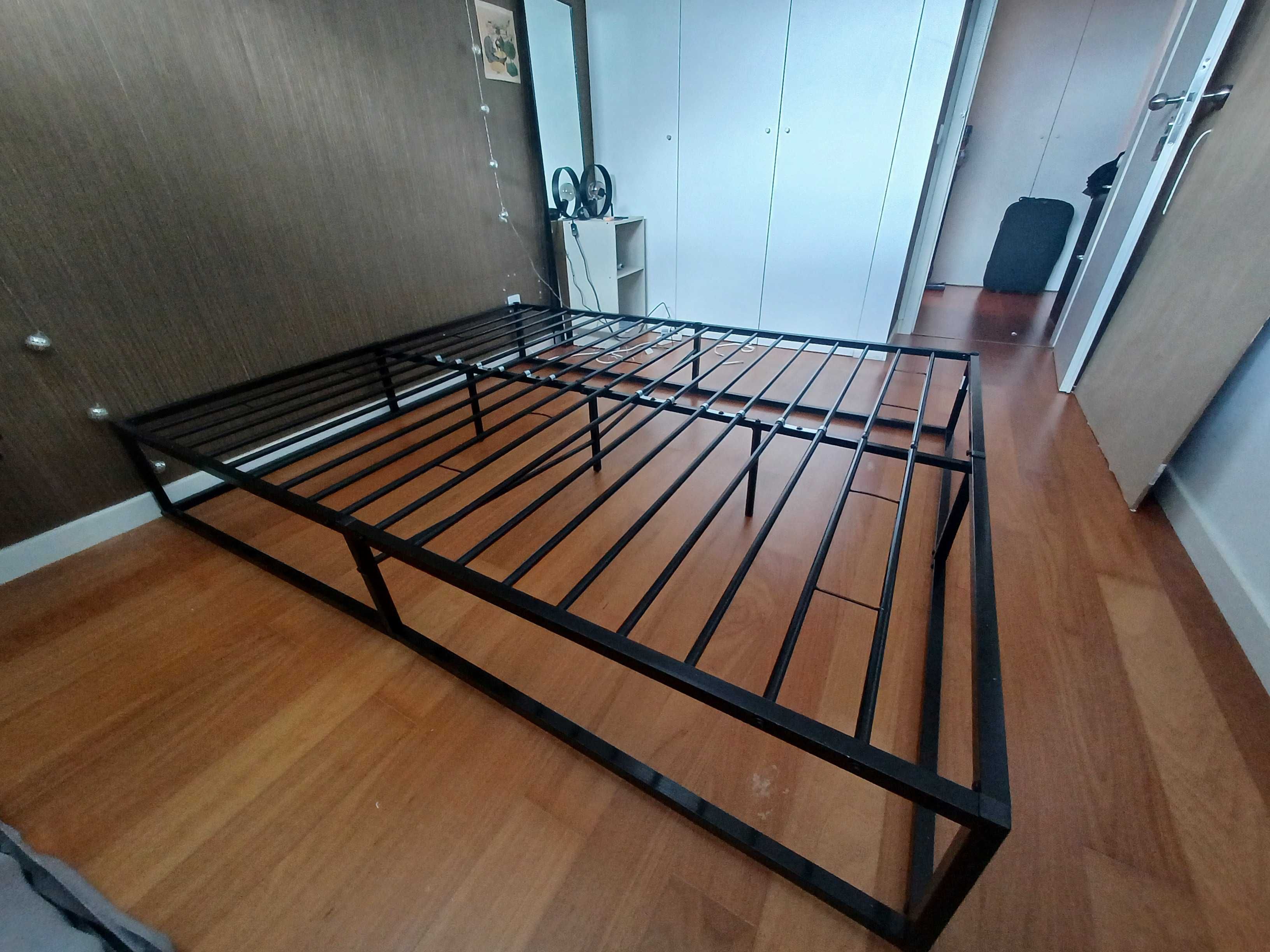 Estrutura de cama metal Vida XL