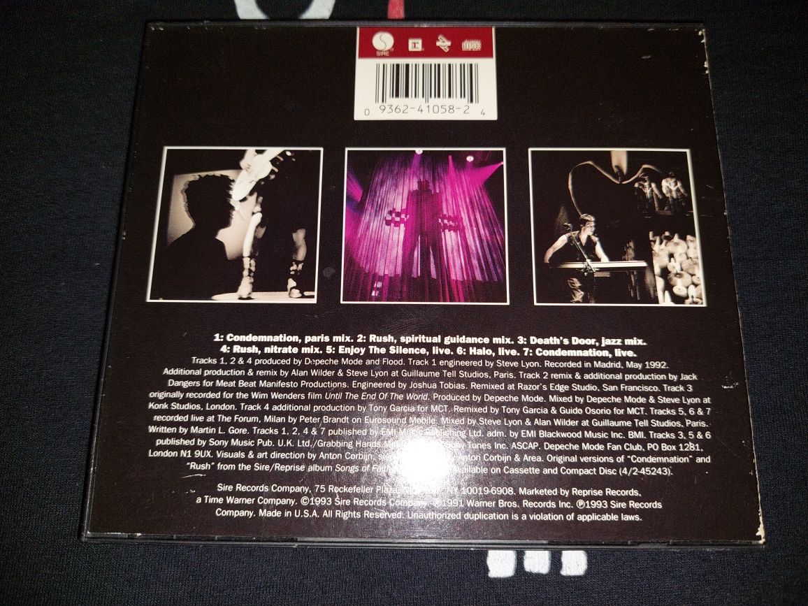 Depeche Mode Live... Condemnation / Paris Mix ( 7 tracks ) CD 1993 USA