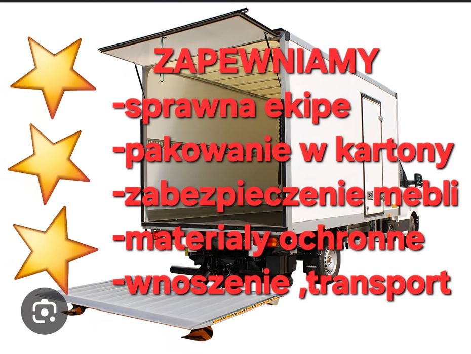 Najtańsze przeprowadzki w Warszawie kartony gratis wycena tel. w 3 min