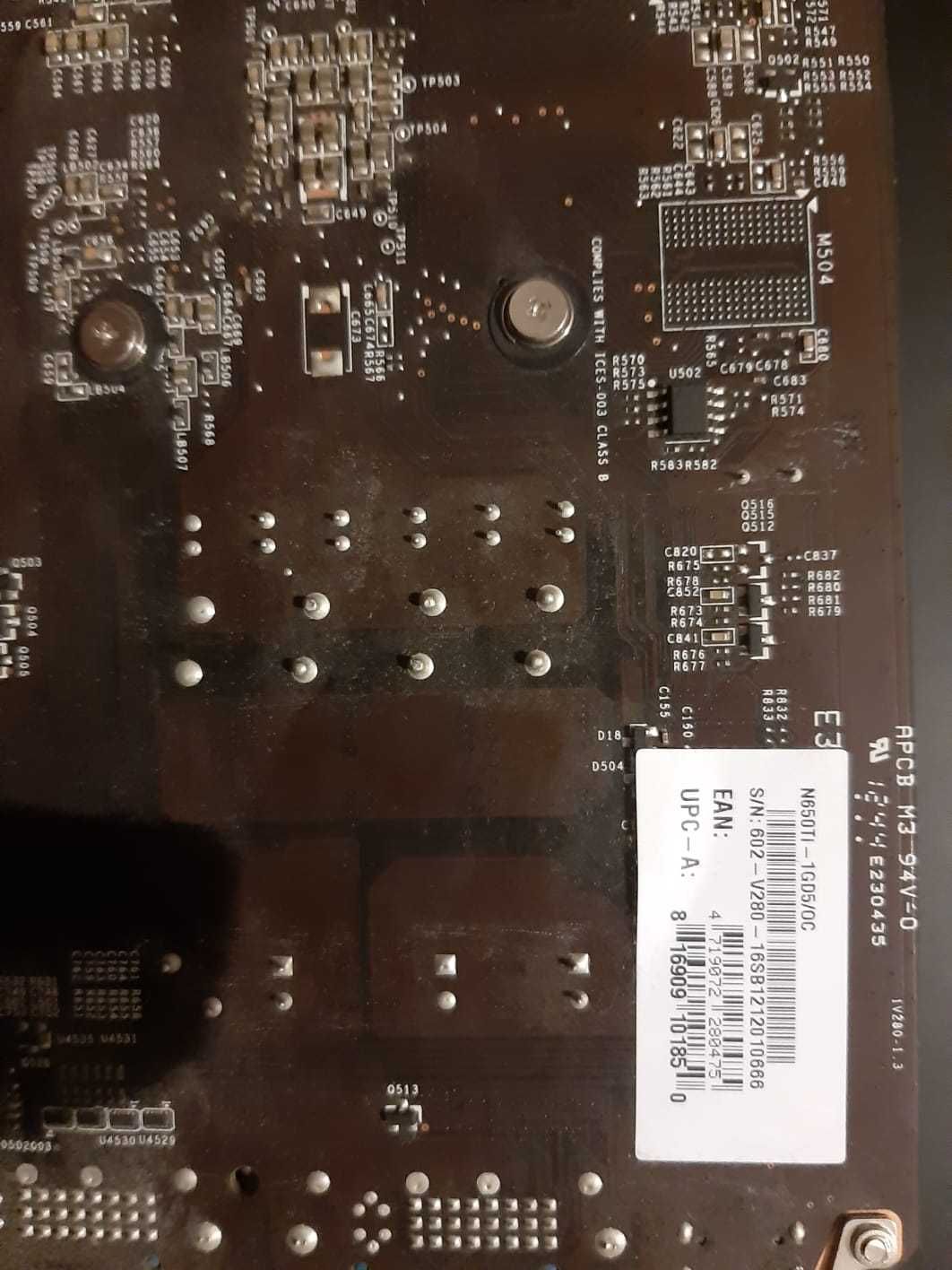 nvidia ge  force  GTX 650 TI 1 GB
