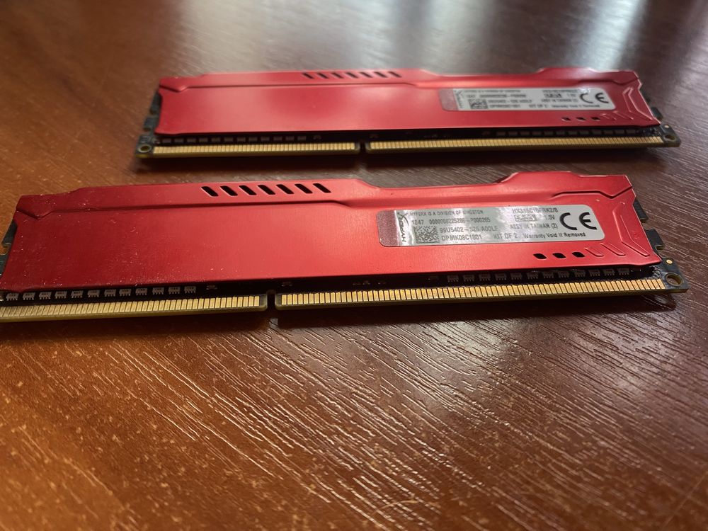 Оперативна память Hyper X fury 2x4gb 1600mhz