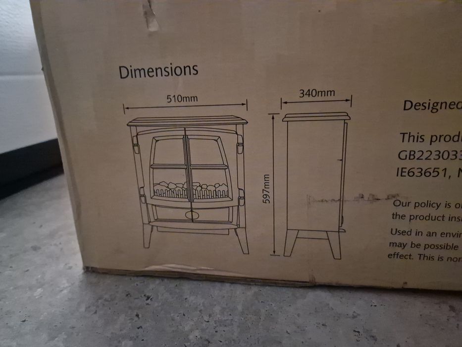 Kominek elektryczny wolnostojacy