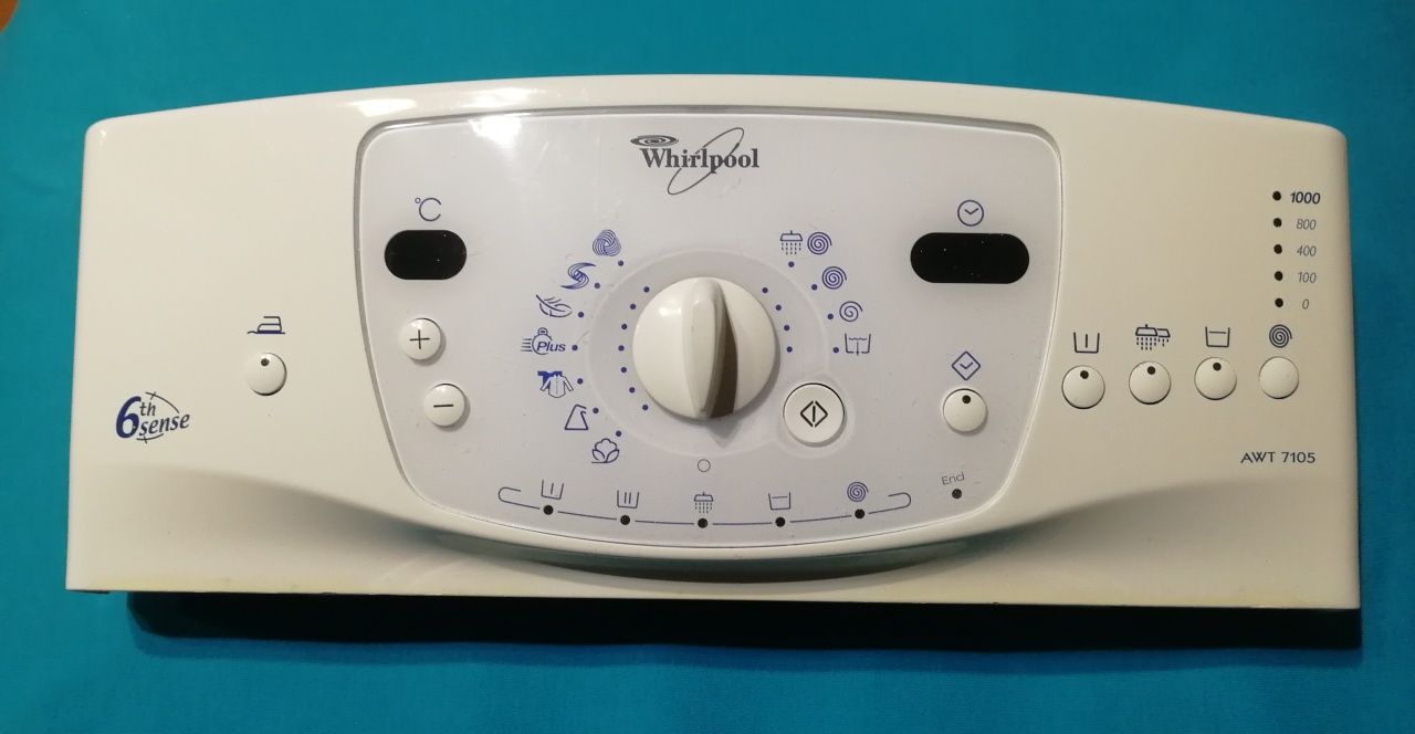Плата индикации и другое на стиральную машину Whirlpool AWT 7105.