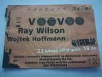 VooVoo Ray Wilson 2009 bilet archiwalny koncert Wojtek Hoffmann Poznań