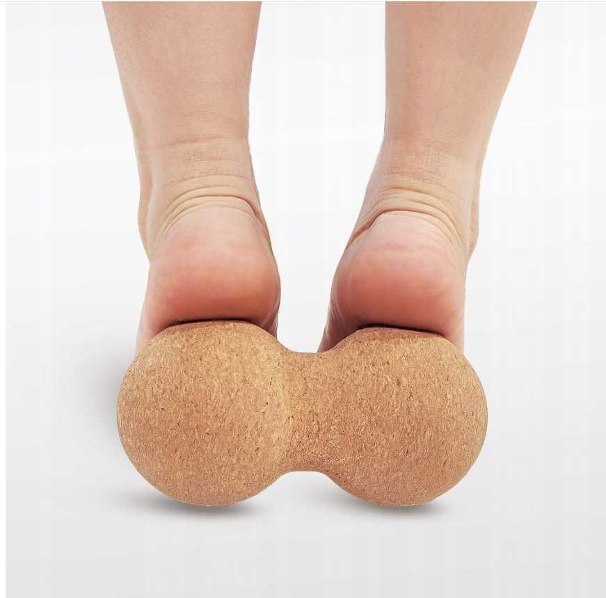 Piłka Korkowa Roller Masażer Podwójny 16x8 cm
