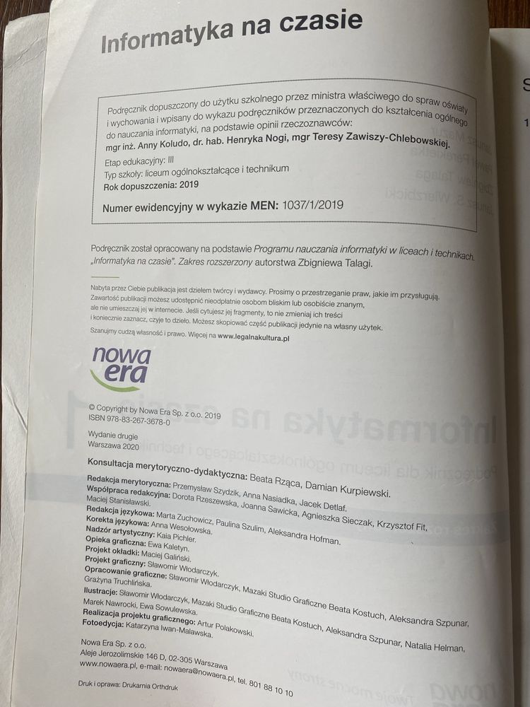 Informatyka na czasie 1 zakres rozszerzony