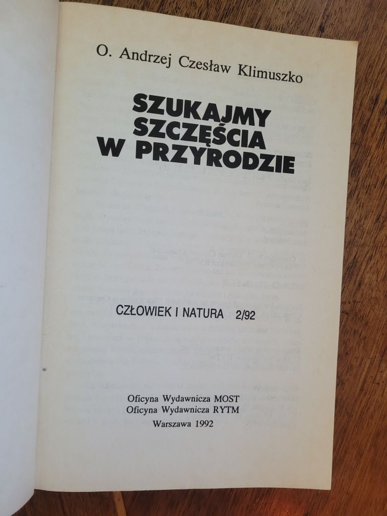 o.A.Cz.Klimuszko Szukajmy szczęścia w przyrodzie 1992 Most/Rytm