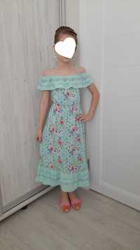 Сарафан літній 8,9,10 років Летний длинный Платье в Пол девочке