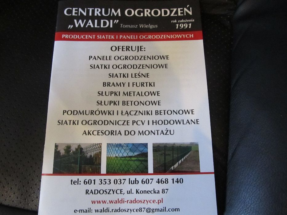 Ogrodzenie Panelowe fi 5 / h-153 +25cm podmurówka PRODUCENT  "WALDI"