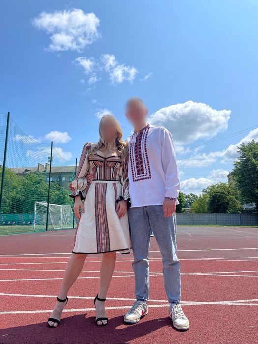 Комплект сукня з корсетом  ВИШИВАНКА