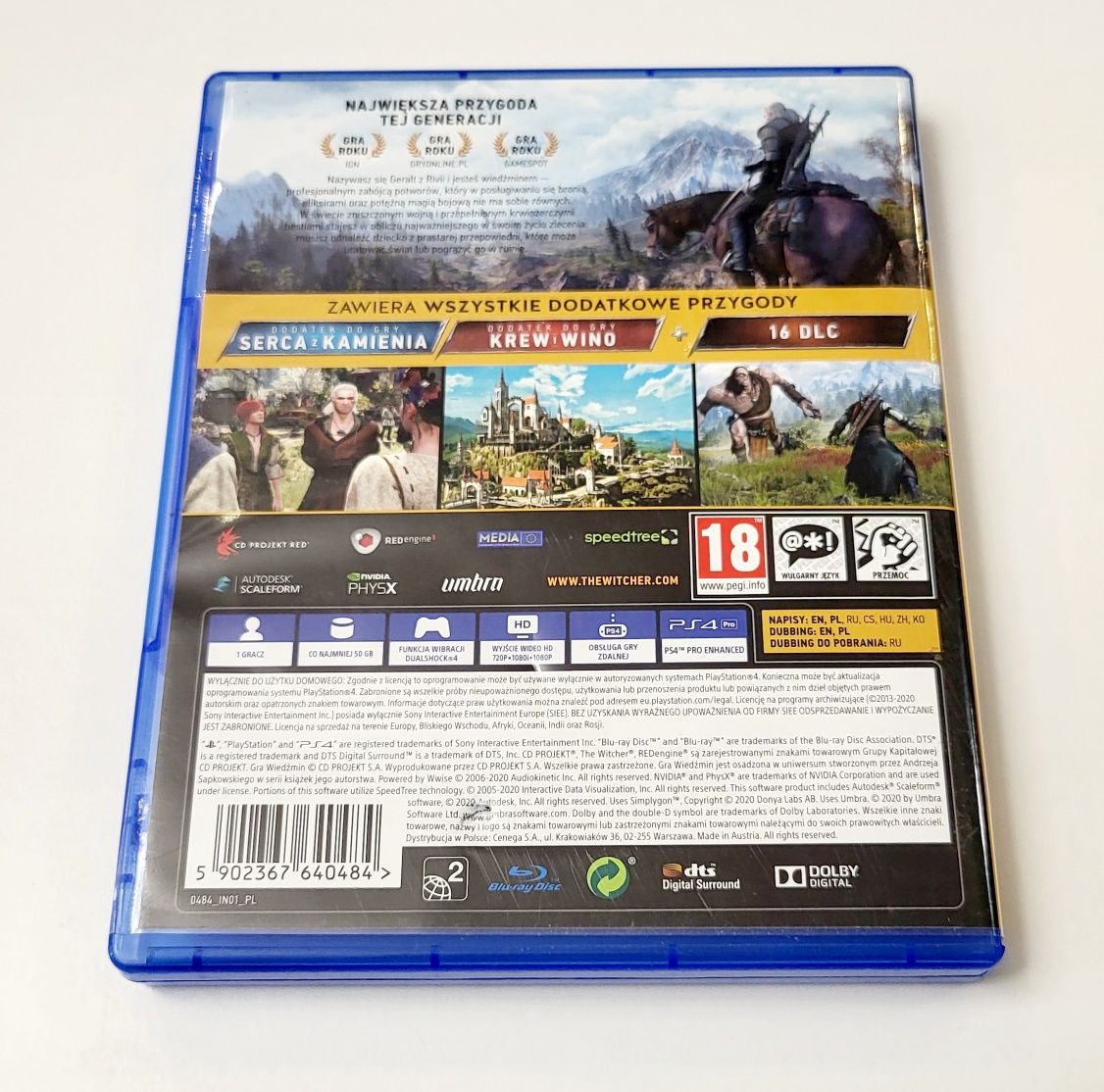 Gra Wiedźmin 3 III Dziki Gon Edycja Gry Roku Goty PL PS4 PS5