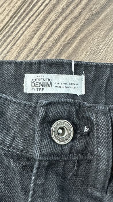 Юбка джинсова Zara з необробленим краєм