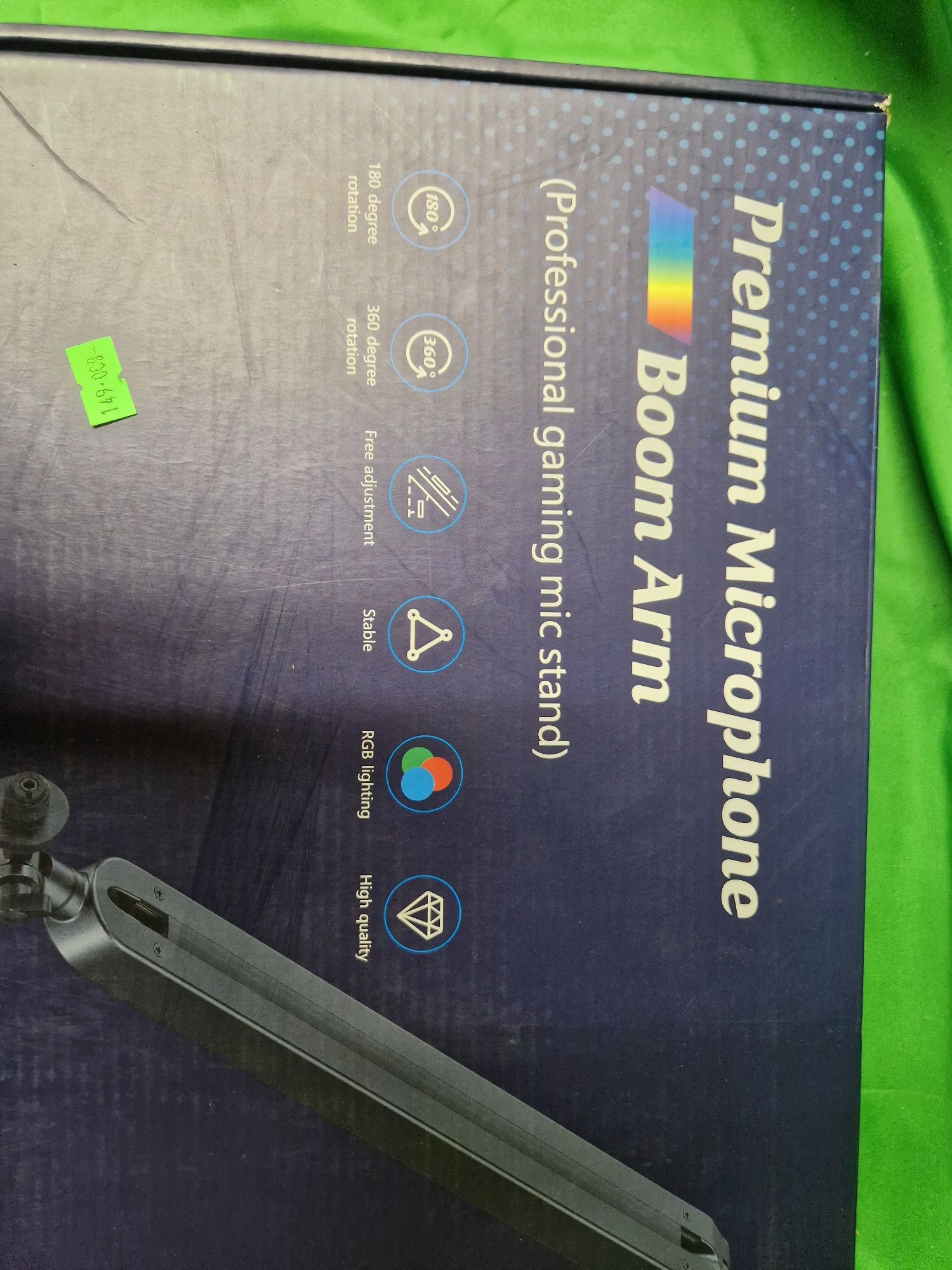 Statyw do mikrofonu Boom Arm RGB professional gaming  mic stand