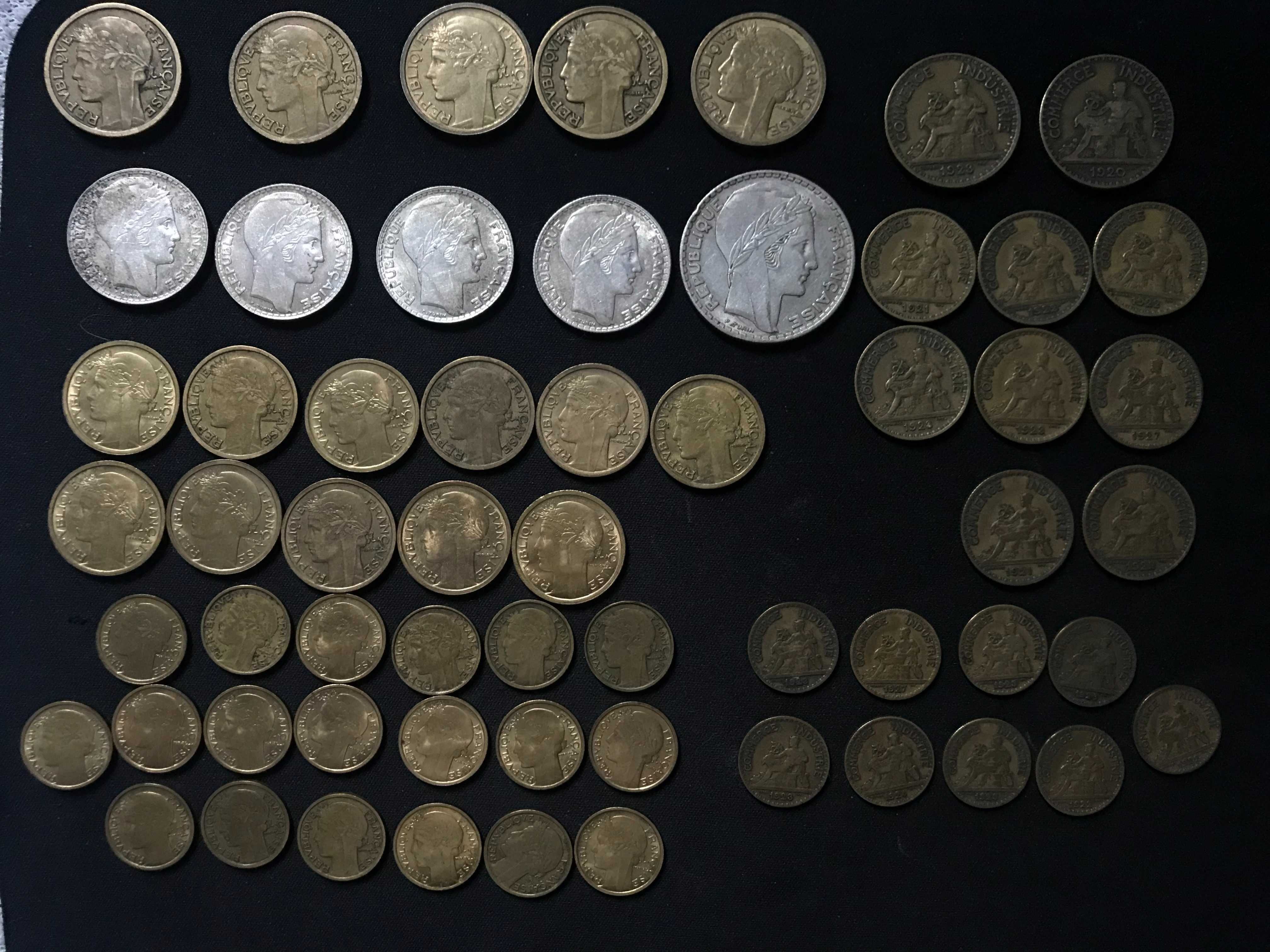 Stare monety numizmatyka franki centy