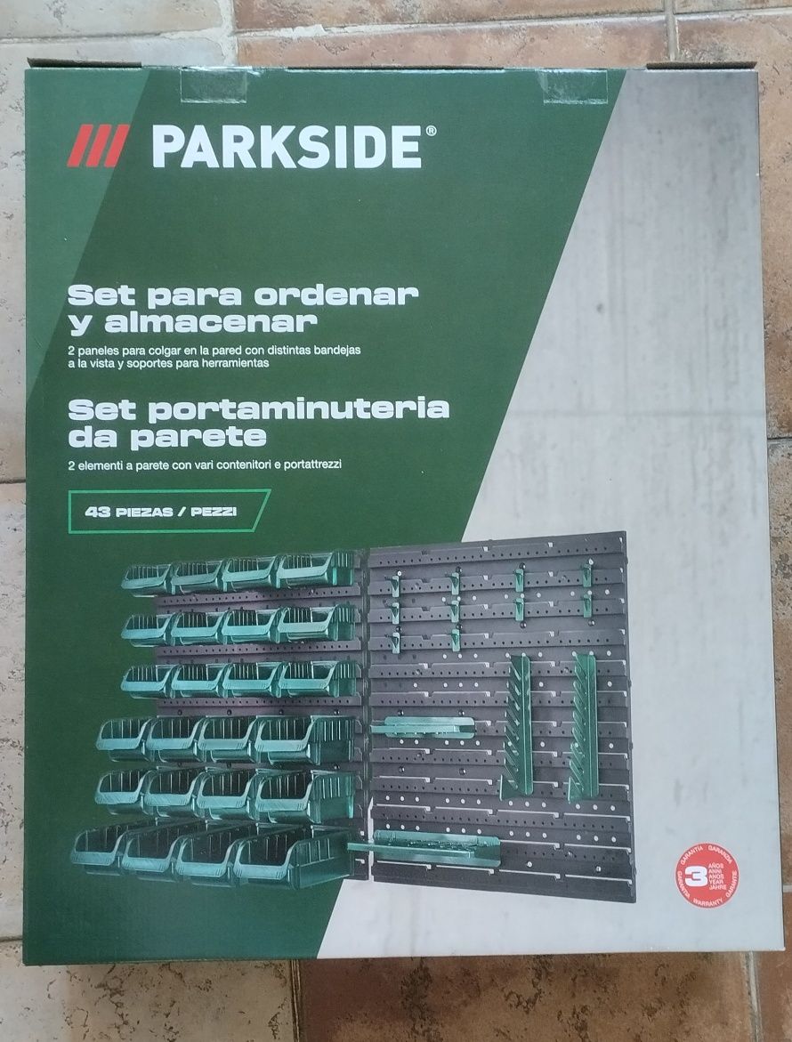 Conjunto de arrumação e organização Parkside