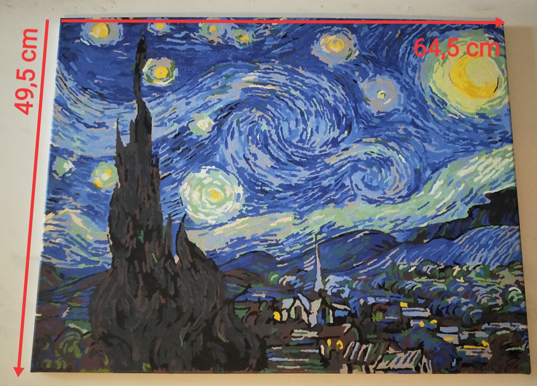 Obraz - Kopia "Gwiaździsta noc" (1889) - Vincent van Gogh -