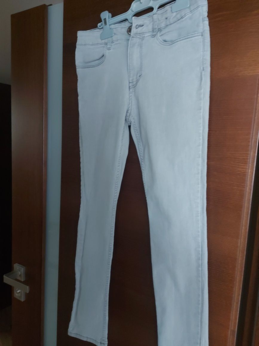Dzinsy hm szare 152