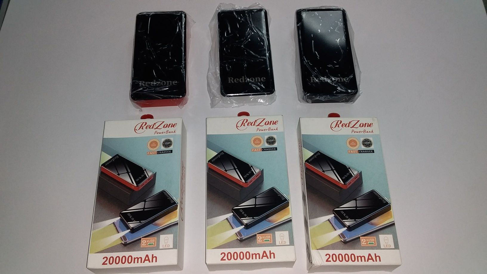 PowerBank Red Zone 20000 mAh із LED індикацією