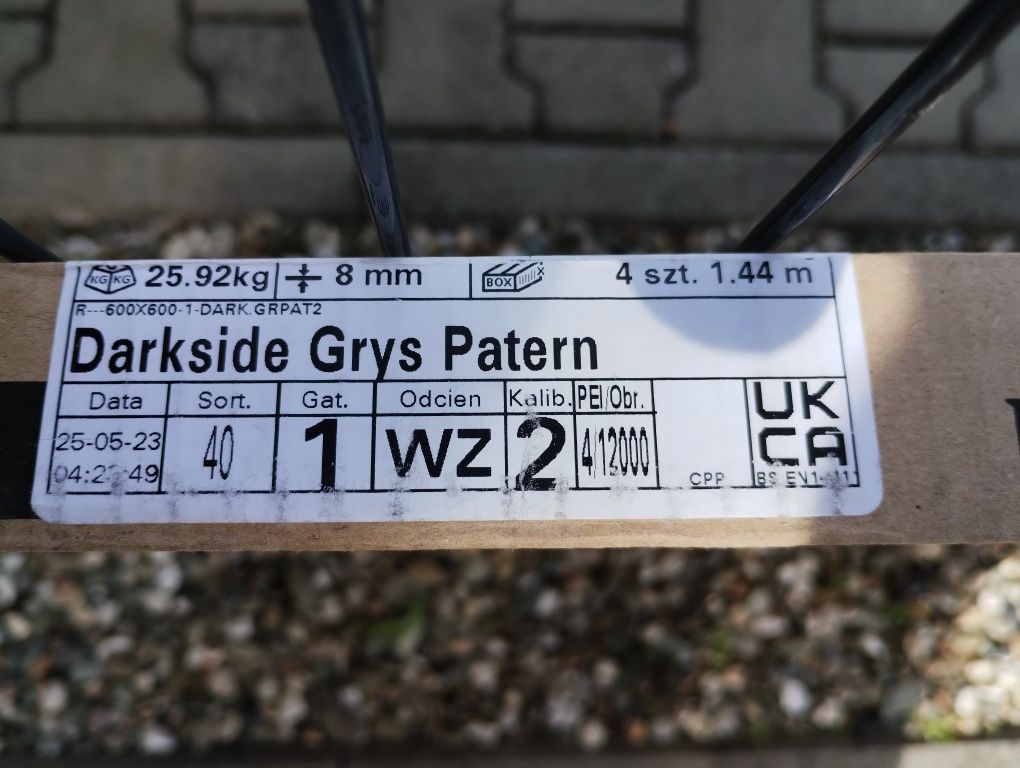 Płytka gresowa Darkside Pattern Paradyż. 60x60 x08.