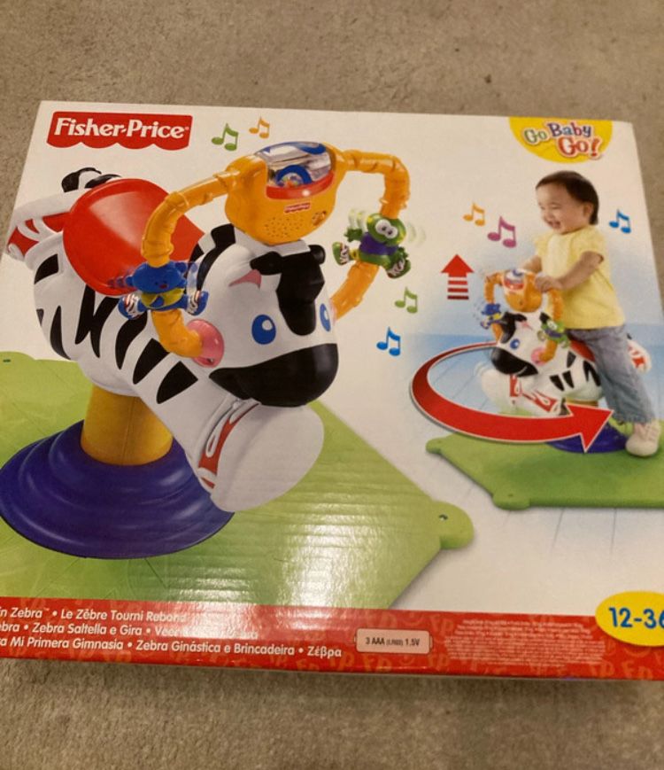 Fisher-Price Bounce & Spin Zebra
