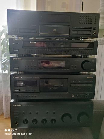 duża wieża Pioneer audio plus kolumny