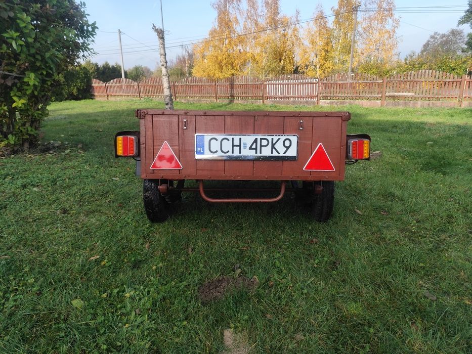 Przyczepka SAM - resory, LED