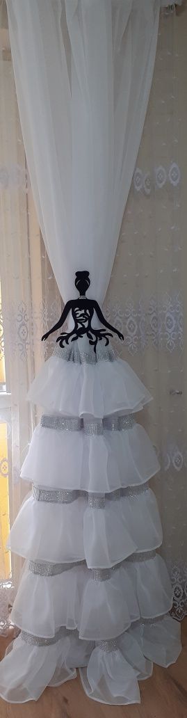 Firany zasłony 5 falban