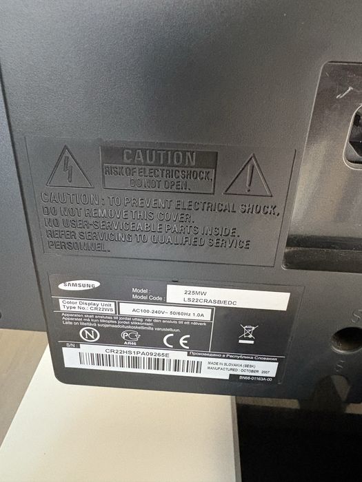 Monitor Samsung Syncmaster 225mw