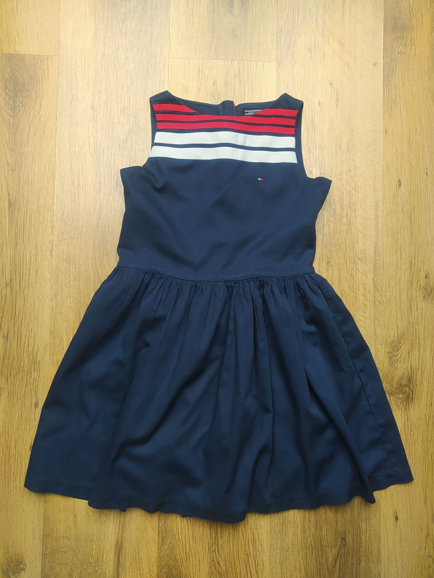 Tommy Hilfiger bawełniana sukienka dla dziewczynki 12lL 152cm