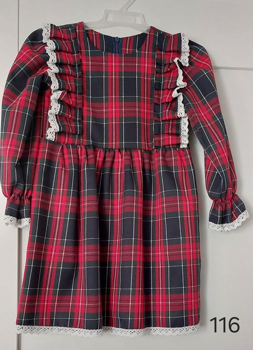 Śliczna sukienka świąteczna - rozmiar 116