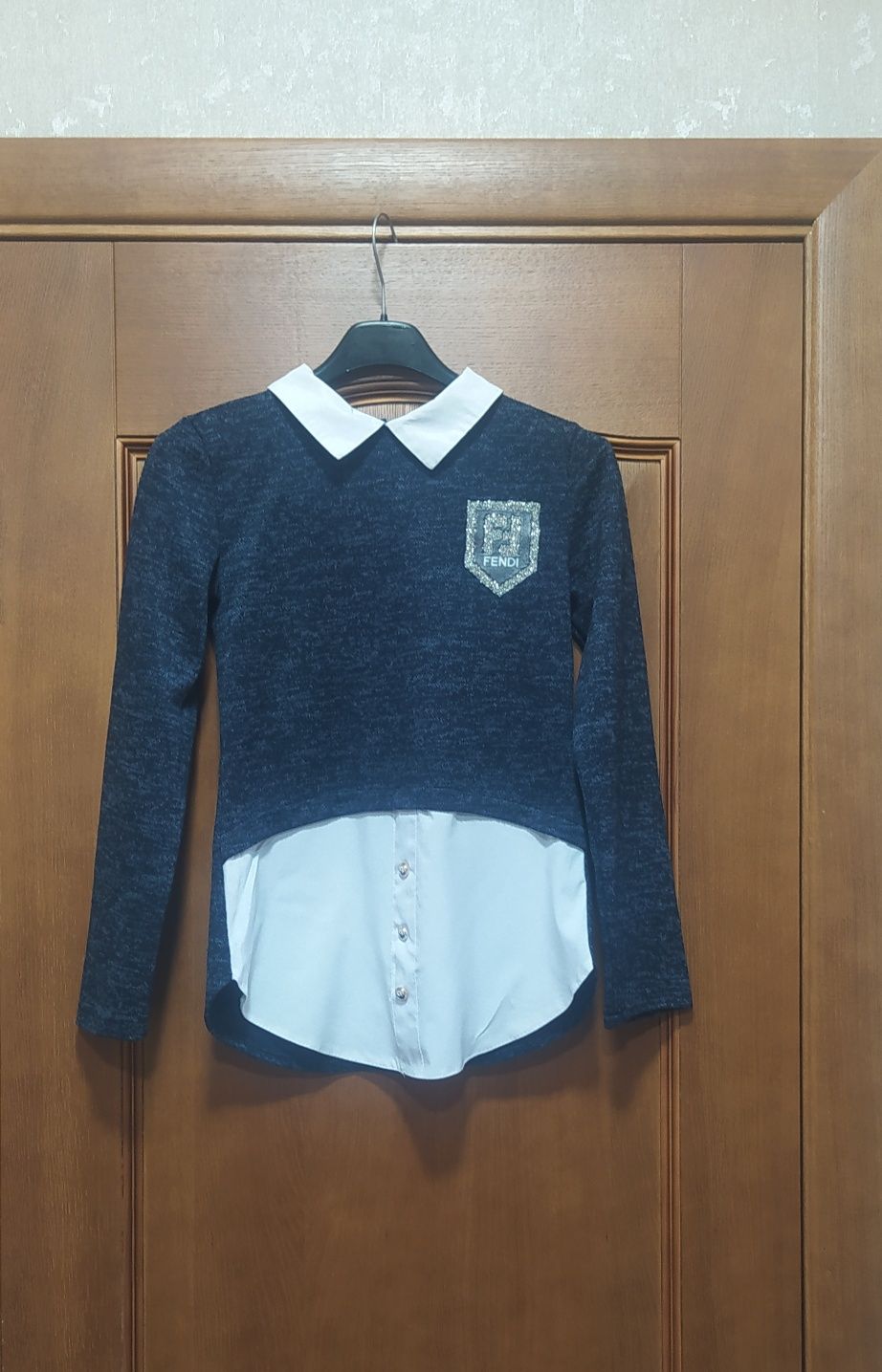 Шкільна блуза кофта 134 розмір