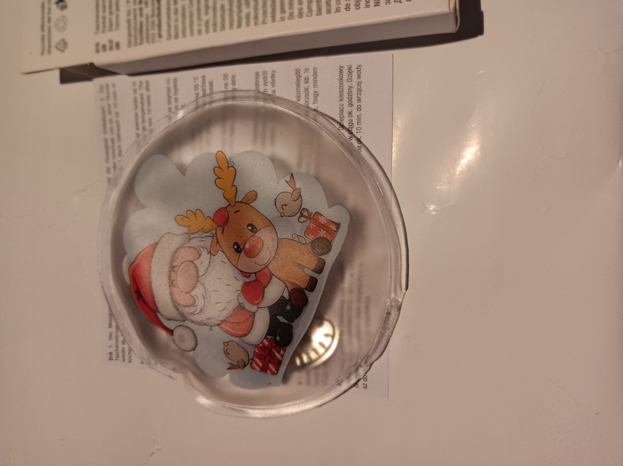 Kieszonkowy ogrzewacz Mikołaj i renifer nowy