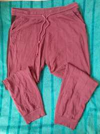 Spodnie dresowe bordowe dresy damskie z paskiem H&M M L 38 40 42 xxl