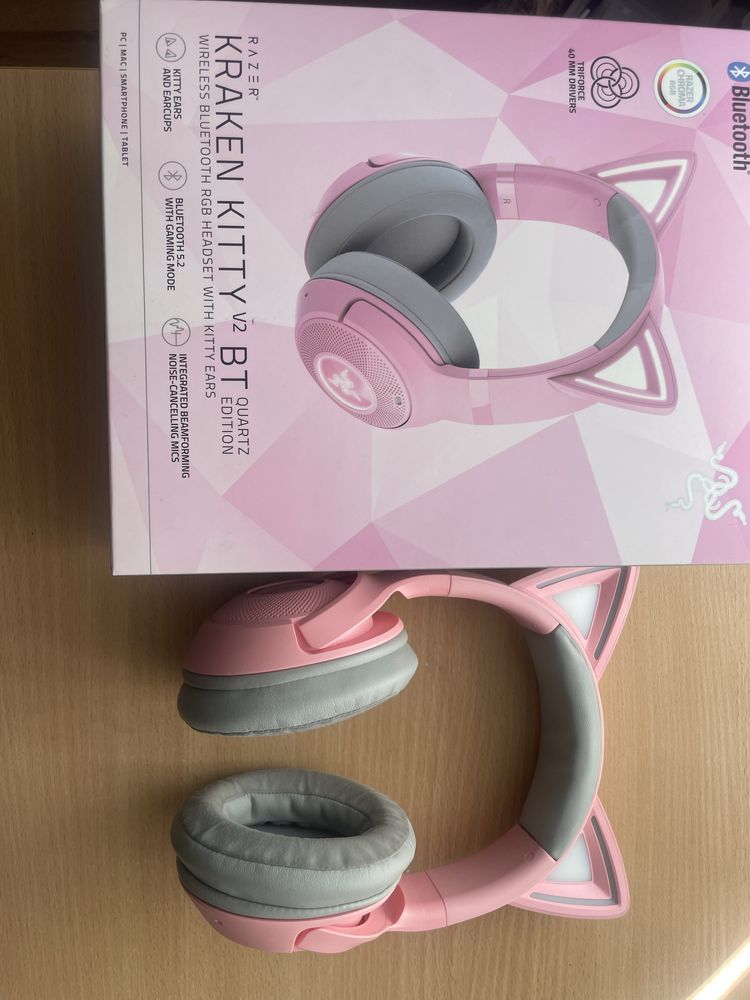 Гарнитура RAZER Kraken Kitty V2 BT Quartz