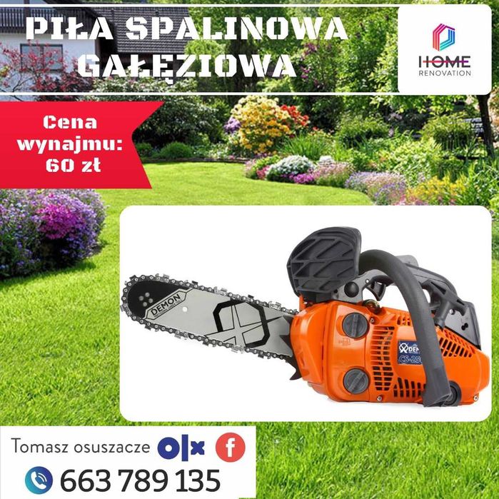 Wynajem Sprzętu Ogrodniczego Wypożyczalnia Zagęszczarka Łuparka