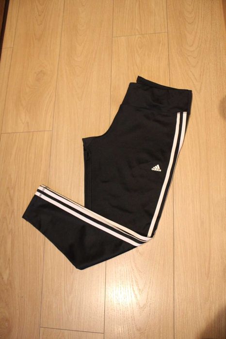 JAK NOWE Leginsy długie,damskie,roz.L, ADIDAS CLIMALITE ,czarne