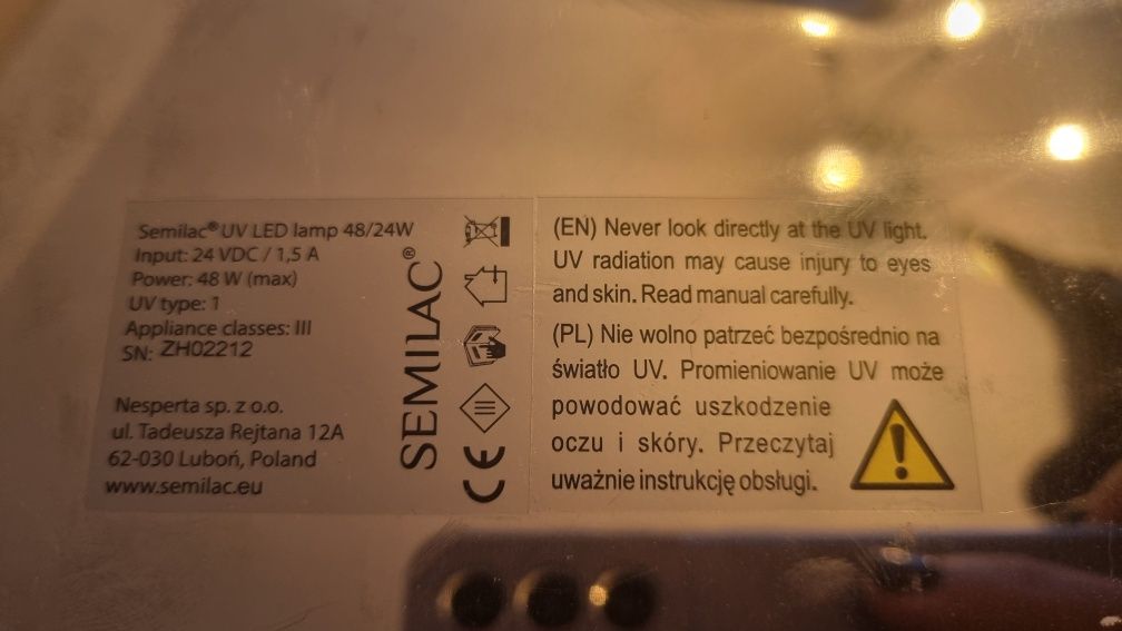 Semilac uv led lamp 48/24w