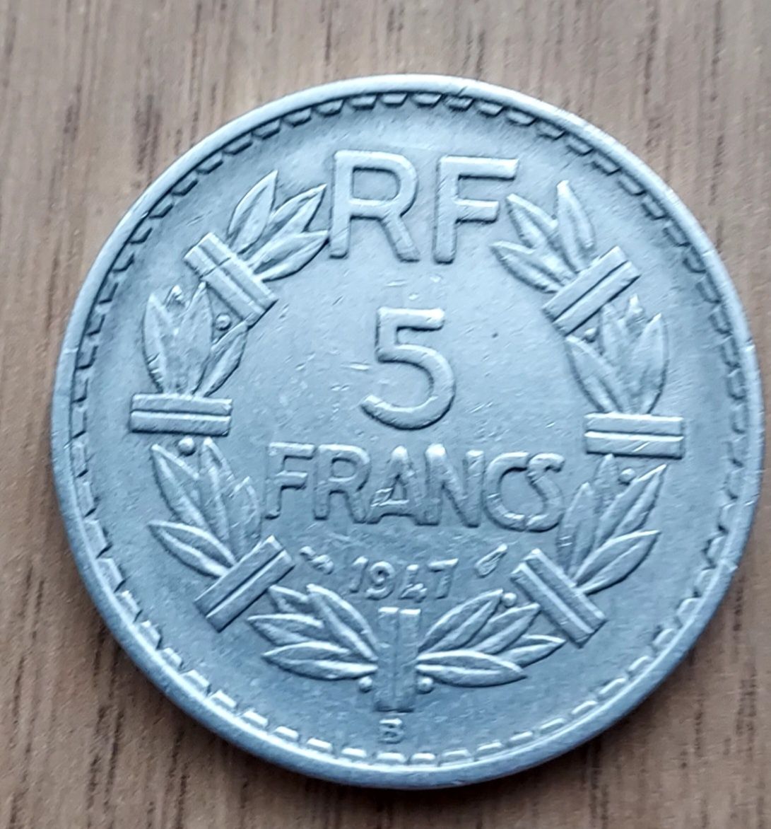 5 franków 1947 r. Francja