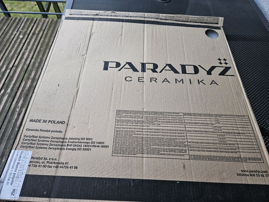 Płytki Paradyż SCRATCH BIANCO 60x60